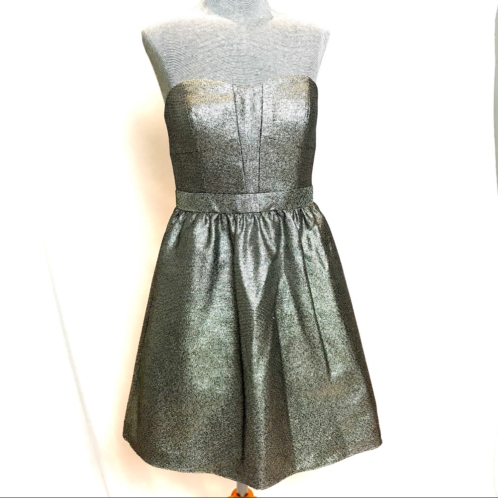 Bran new! Aqua glitter strapless dress